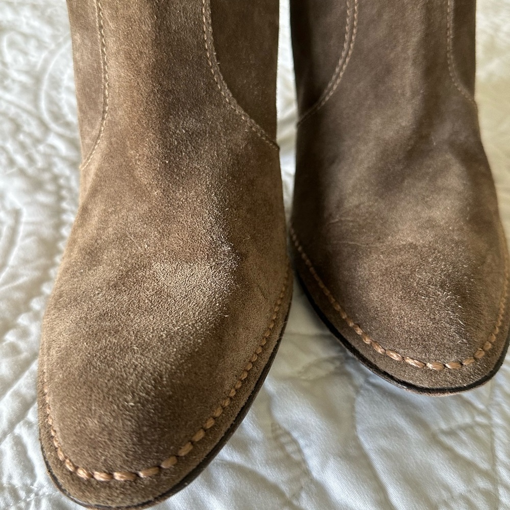 Coach Suede Heeled Boots - Picture 13 of 16